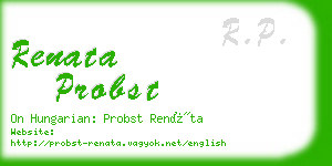 renata probst business card